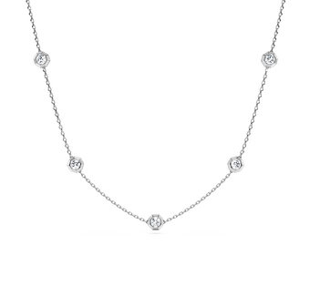 swarovski octagon necklace  lab grown diamonds 0 7 ct tw  round shape  sterling silver