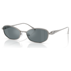 swarovski sunglasses  pillow shape  sk7042  silver tone