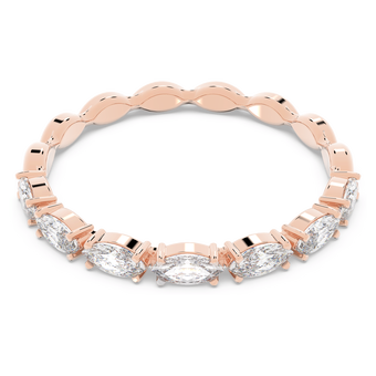swarovski matrix vittore ring marquise cut white rose gold tone plated