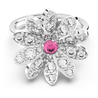 swarovski eternal flower ring flower pink mixed metal finish