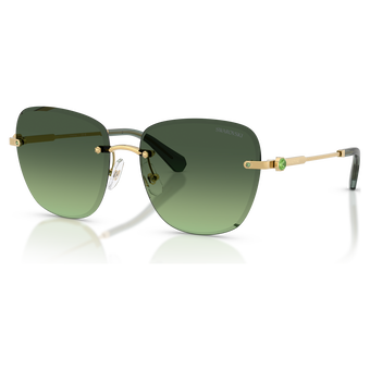 swarovski sunglasses  square shape  sk7043  green