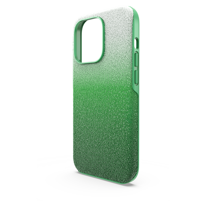 swarovski high smartphone case  iphone  14 pro  green