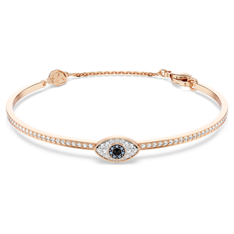 swarovski symbolica bangle  eye  multicolored  rose gold tone plated