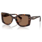 swarovski sunglasses  pillow shape  sk6058u  brown
