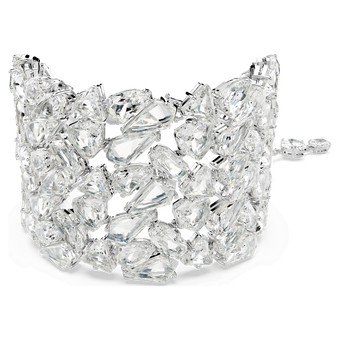 swarovski mesmera bracelet mixed cuts white rhodium plated