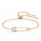 swarovski so cool pin bracelet white gold tone plated