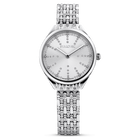 Attract watch, Metal bracelet, White, Stainless steel