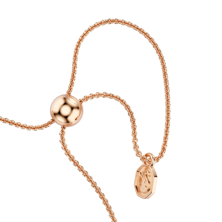swarovski mesmera bracelet  mixed cuts  white  18k rose gold finish