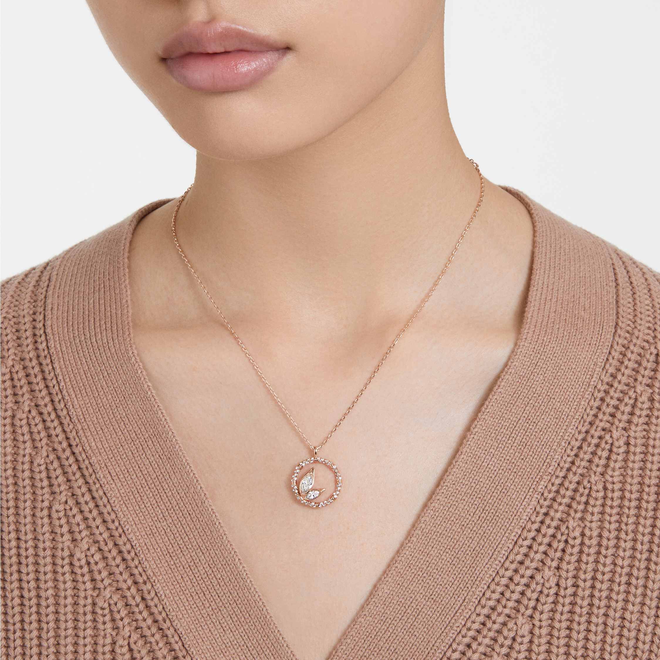 Swarovski creativity circle on sale pendant rose gold