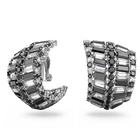 hyperbola earrings swarovski zirconia black rhodium plated