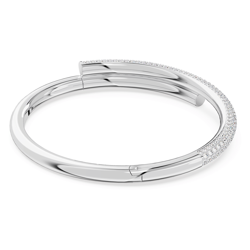 swarovski dextera bangle  white  rhodium plated