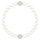Swarovski Remix Collection Crystal Pearl Strand, White, Rhodium plated