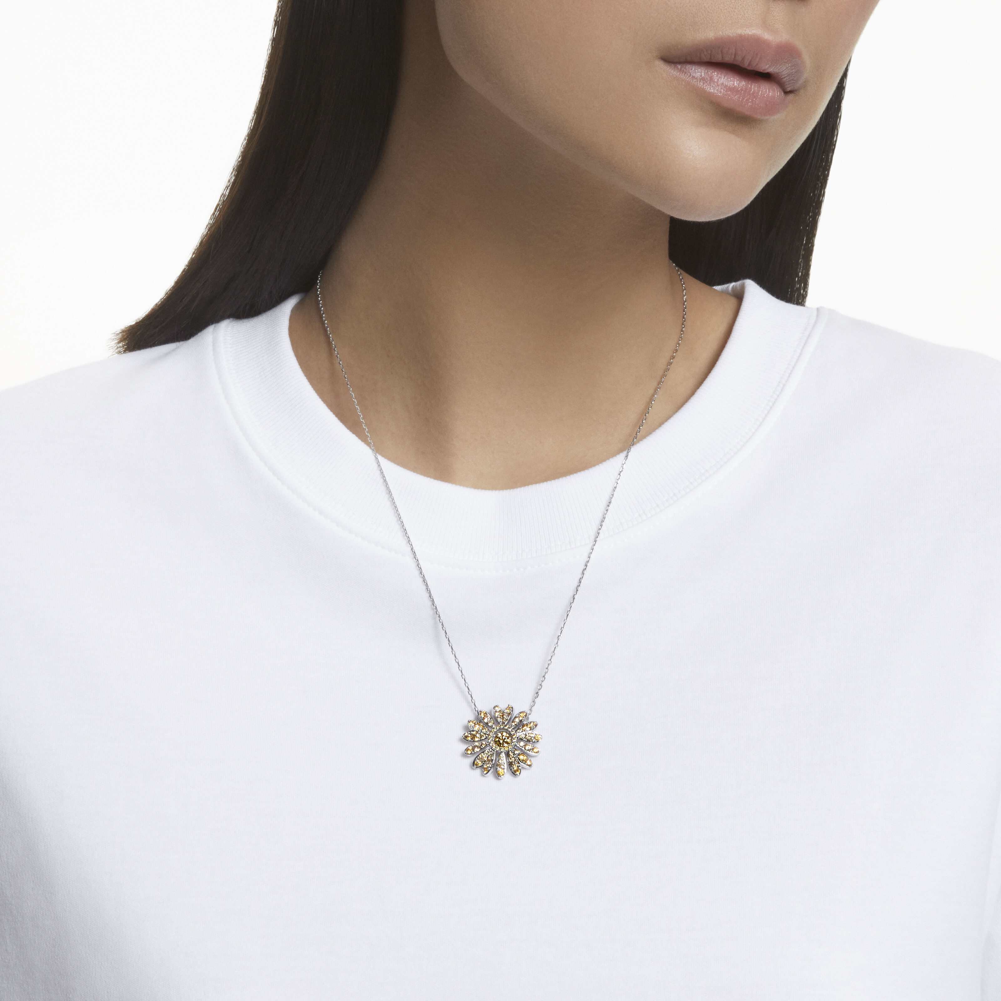 Swarovski sale daisy necklace