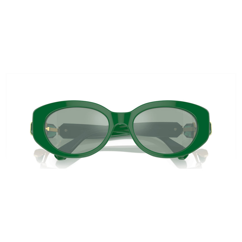 swarovski sunglasses  cat eye shape  sk6002el  green
