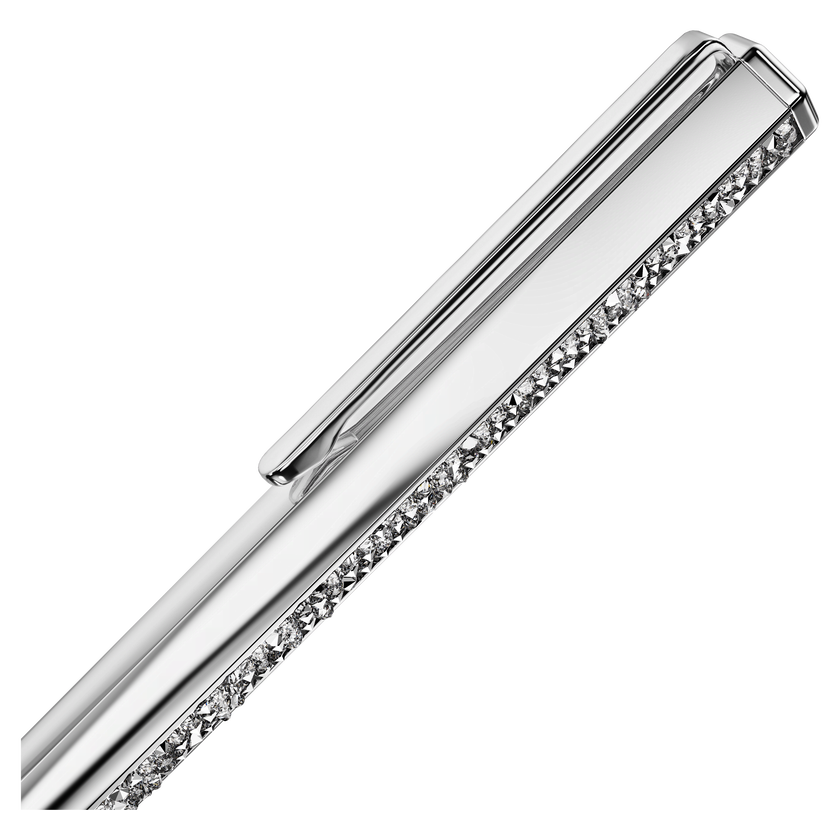 swarovski crystal shimmer ballpoint pen  silver tone  chrome plated