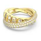 swarovski rota cocktail ring mixed cuts white gold tone plated