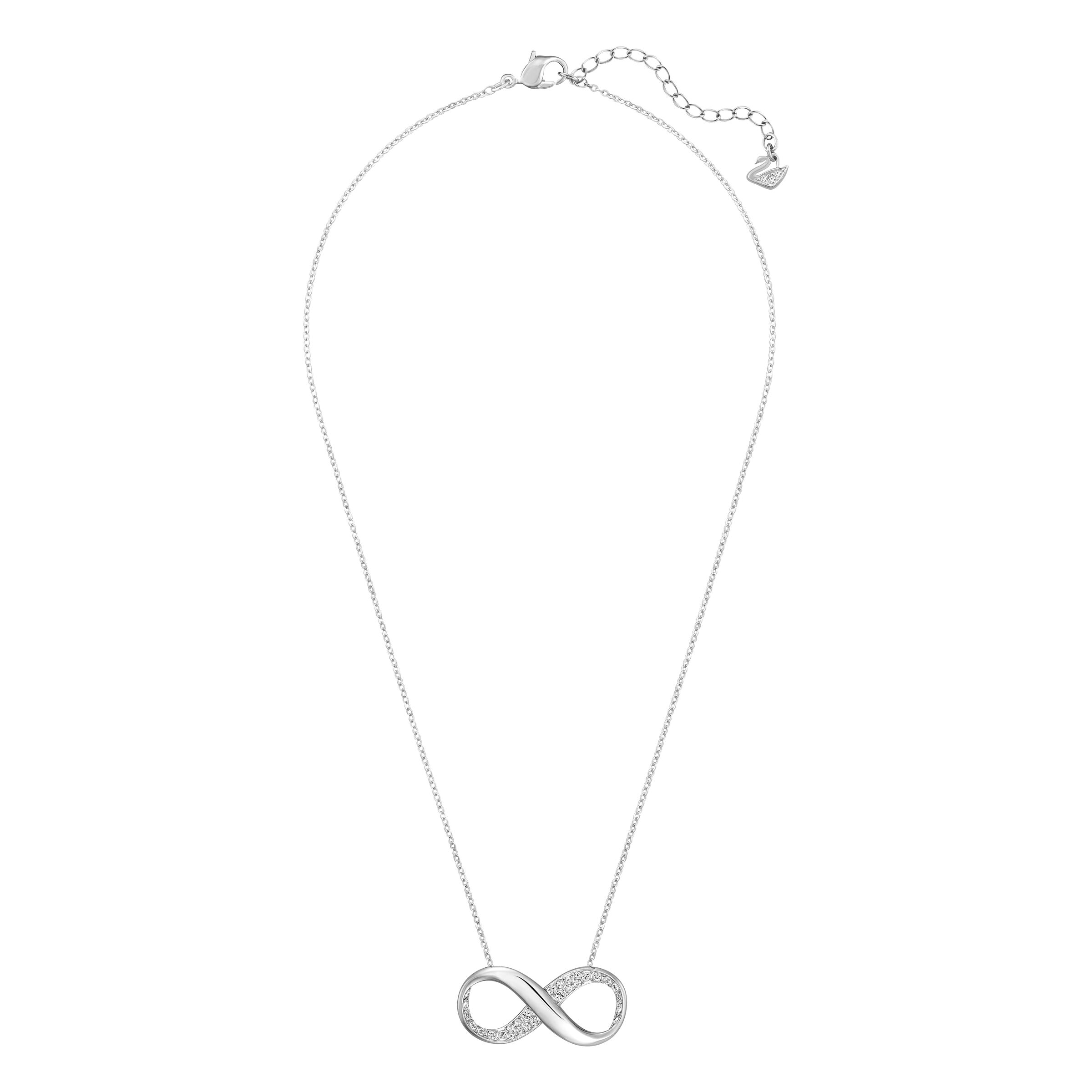 swarovski exist pendant  infinity  white  rhodium plated