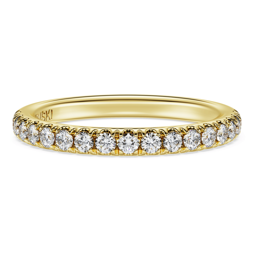 swarovski eternity band ring  lab grown diamonds 0 4 ct tw  round shape  18k yellow gold