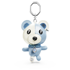swarovski teddy bag charm bear blue rhodium plated