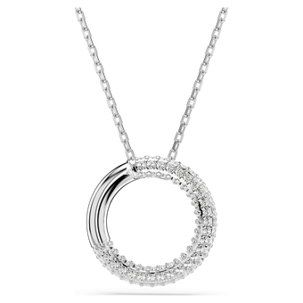 swarovski dextera pendant pav white rhodium plated