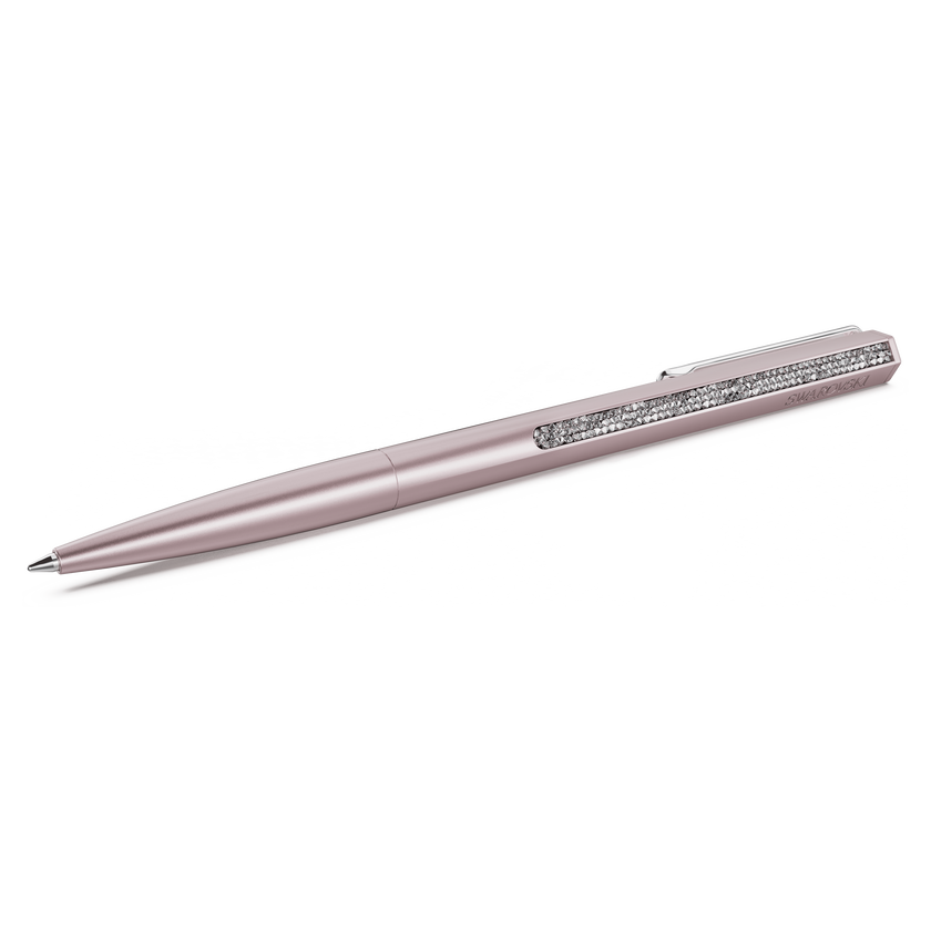 swarovski crystal shimmer ballpoint pen  pink lacquered  rose gold tone finish