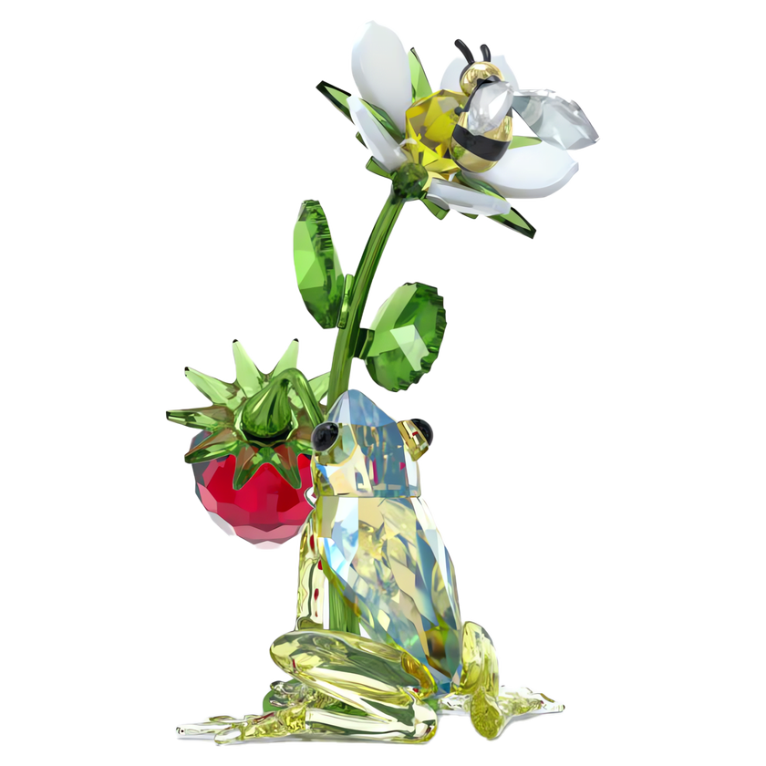 swarovski idyllia frog  bee and strawberry