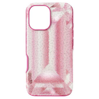 swarovski high smartphone case  crystal print motif  iphone  16  pink
