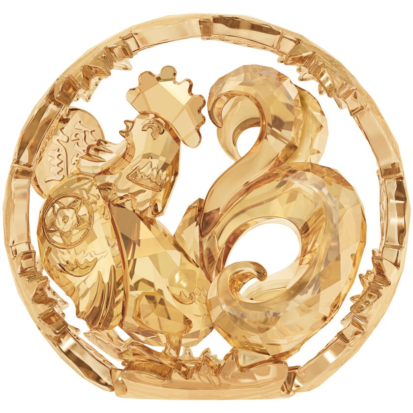 Chinese Zodiac - Rooster , Gold Tone