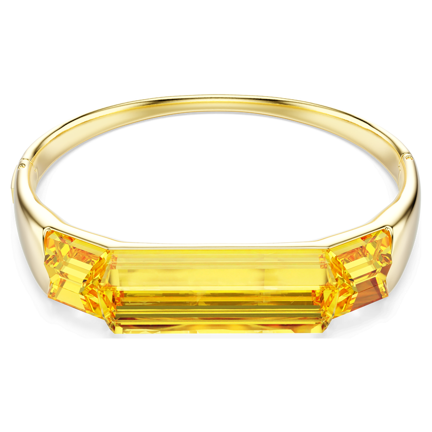 swarovski lucent bangle  yellow  gold tone plated