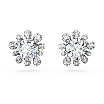 swarovski galaxy stud earrings  laboratory grown diamonds 2 3 ct tw  18k white gold