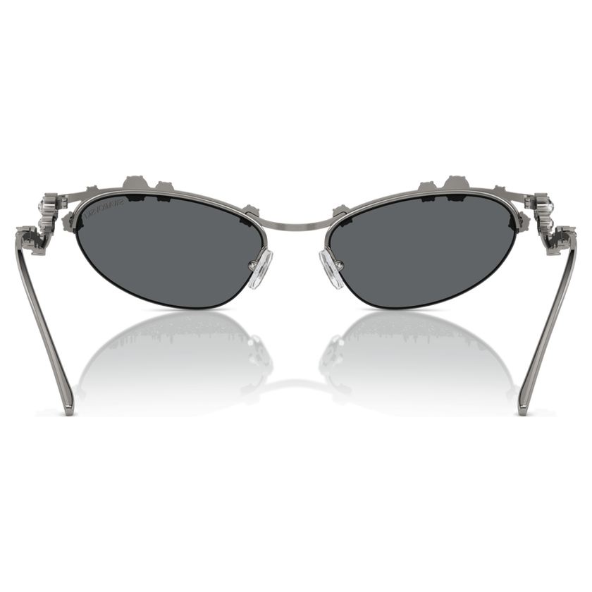 swarovski sunglasses  cat eye shape  sku001  silver tone