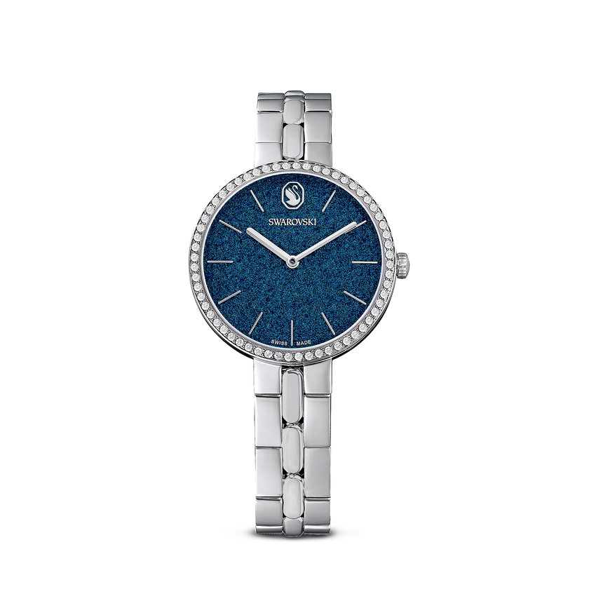 swarovski cosmopolitan watch  swiss made  metal bracelet  silver tone  stainless steel