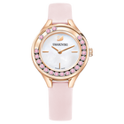 Lovely Crystals Mini Watch, Pink, Rose Gold Tone