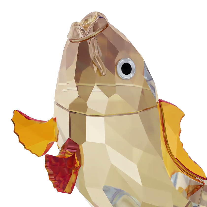 swarovski asian symbols  golden carp