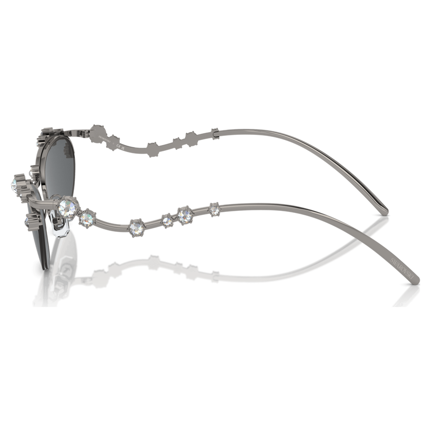 swarovski sunglasses  cat eye shape  sku001  silver tone