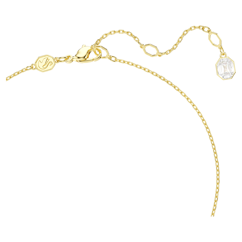 swarovski idyllia pendant  crystal pearl  mixed cuts  flower  multicolored  gold tone plated