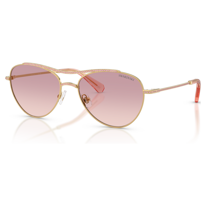 swarovski sunglasses  pilot shape  sk7047  pink