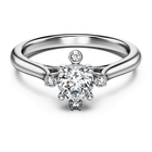 swarovski galaxy ring laboratory grown diamonds 0 5 ct tw 18k white gold