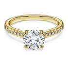 swarovski eternity solitaire ring laboratory grown diamonds 1 2 ct tw round cut 18k yellow gold