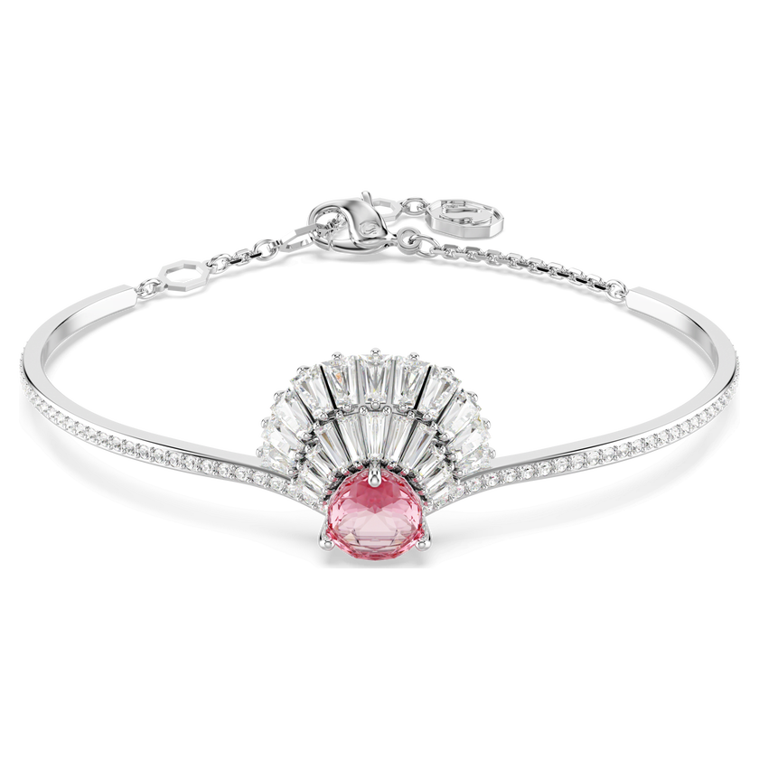 swarovski idyllia bangle  shell  pink  rhodium plated