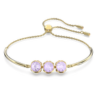 Orbita bracelet, Round cut, Multicolored, Gold-tone plated