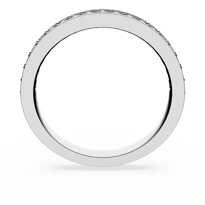 swarovski matrix ring  white  rhodium plated