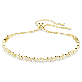 swarovski matrix tennis bracelet round cut white gold tone plated
