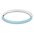 swarovski stone bangle blue stainless steel