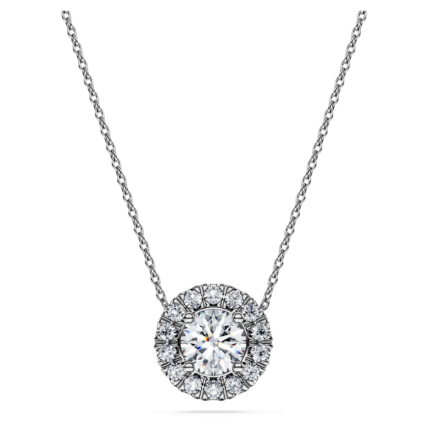 swarovski eternity pendant  laboratory grown diamonds 1 ct tw  18k white gold