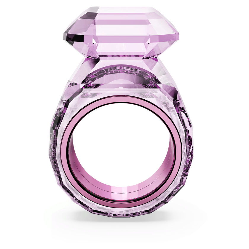 swarovski lucent cocktail ring  pink
