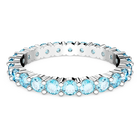 swarovski matrix ring round cut blue rhodium plated