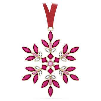 swarovski gema holiday ornament red