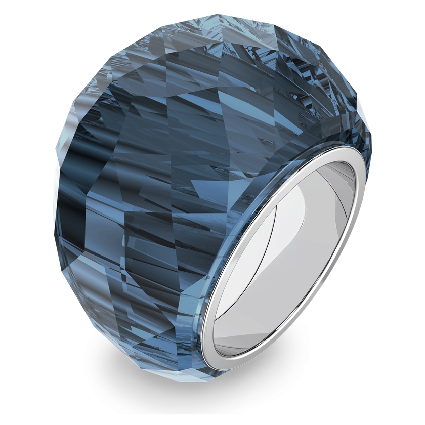 swarovski nirvana ring  blue  stainless steel