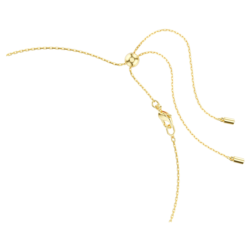 swarovski imber necklace  mixed cuts  white  gold tone plated